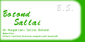 botond sallai business card